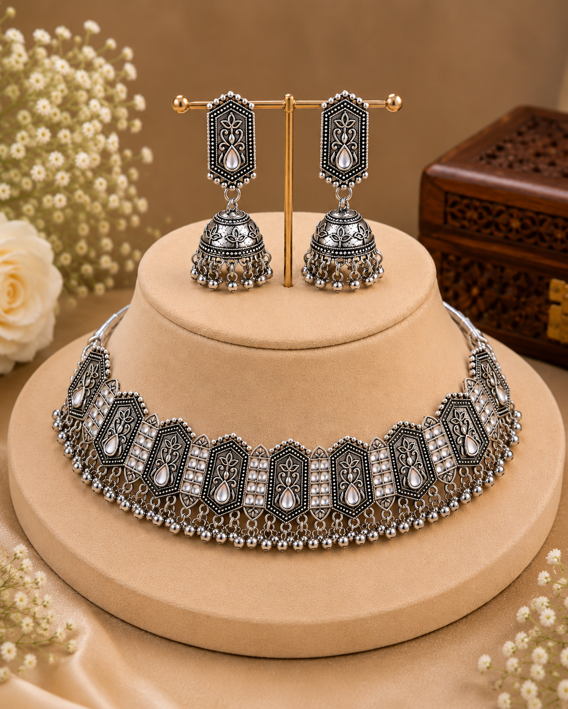 Nooré Oxidized Set