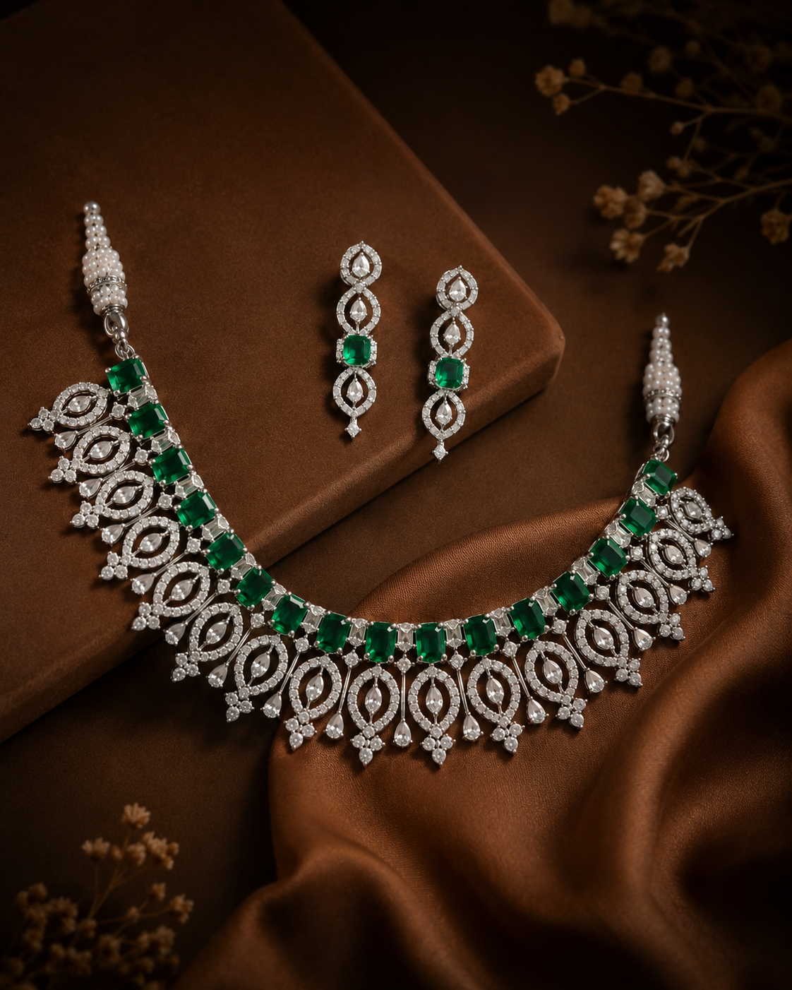 Emerald Élysée Necklace Set