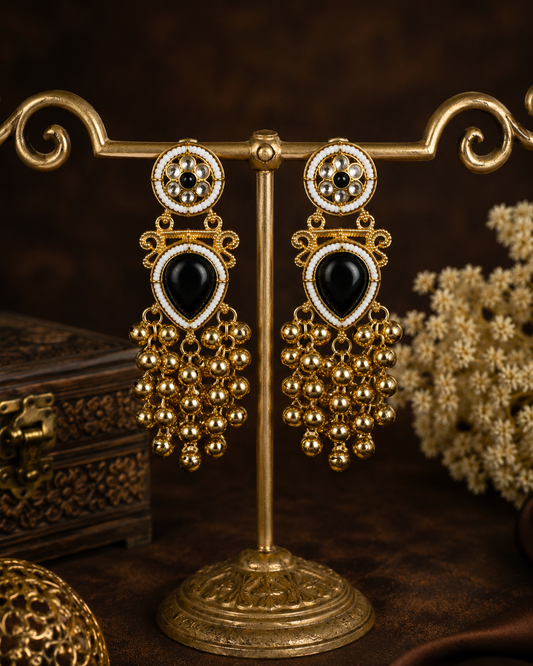 Firoza kashmiri Kundan Drops