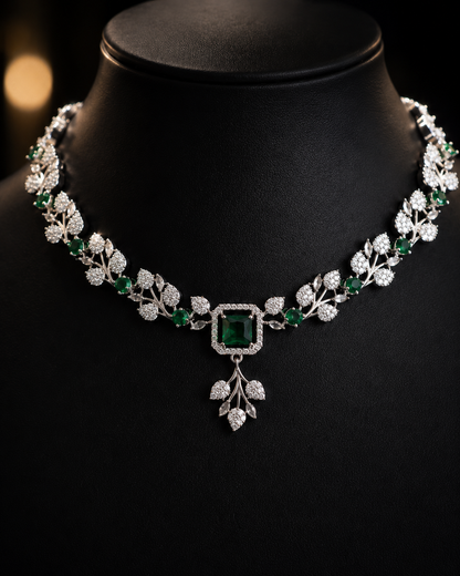 Émeraude Blossom Necklace Set