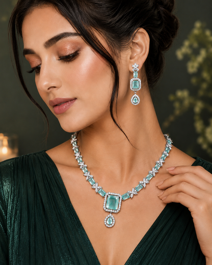 Mint Celestia Necklace Set