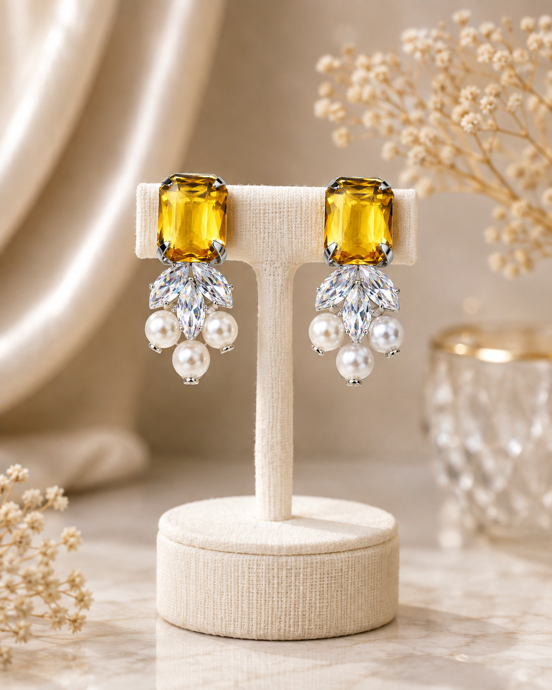 Sunshine Crystal Pearl Drops