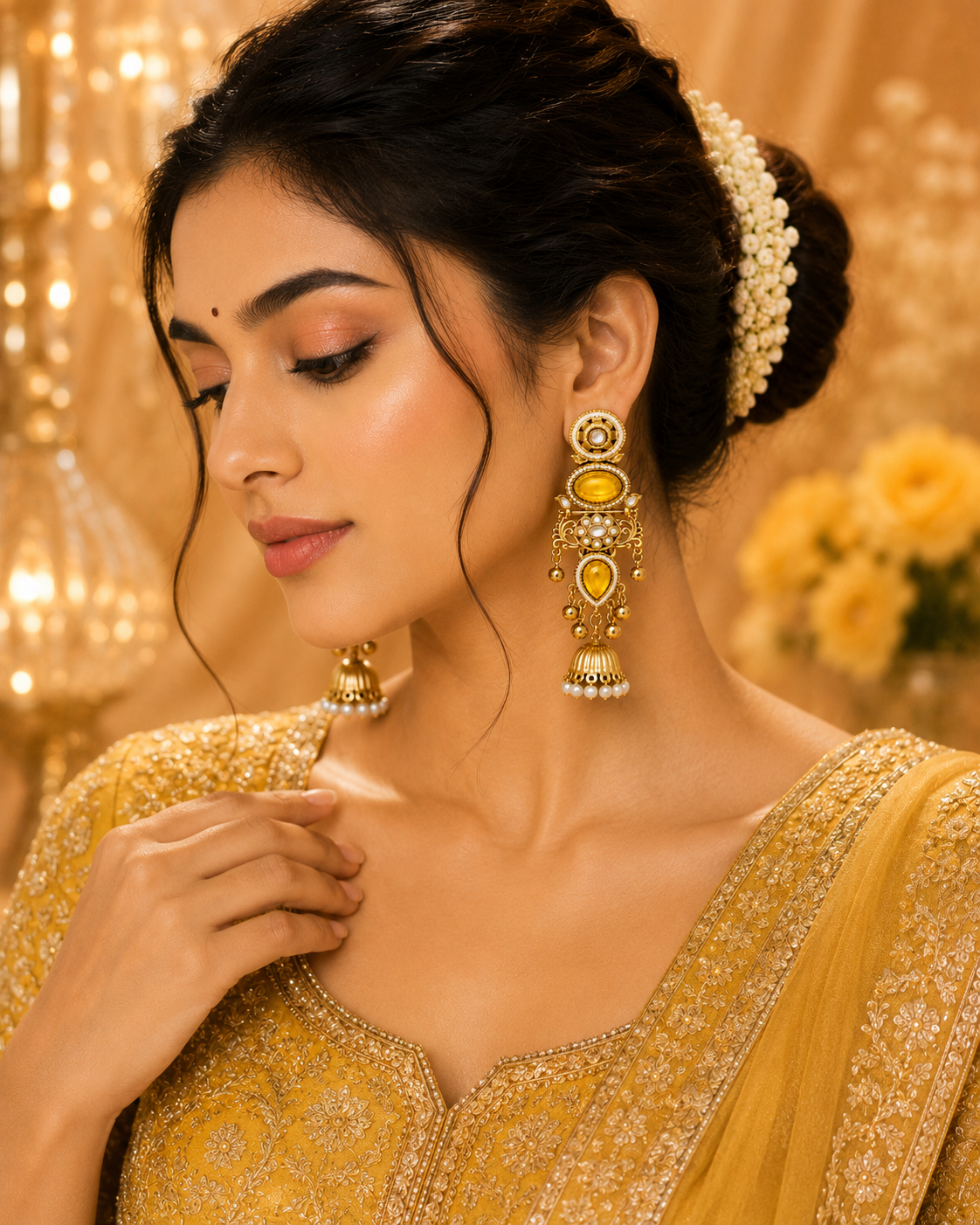 Kanaka Kundan Kashmiri Drops
