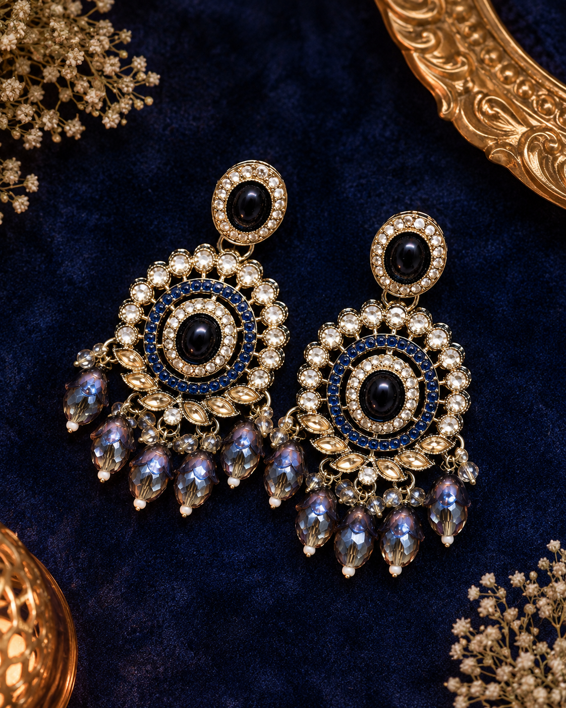 Navyra Kundan Drops