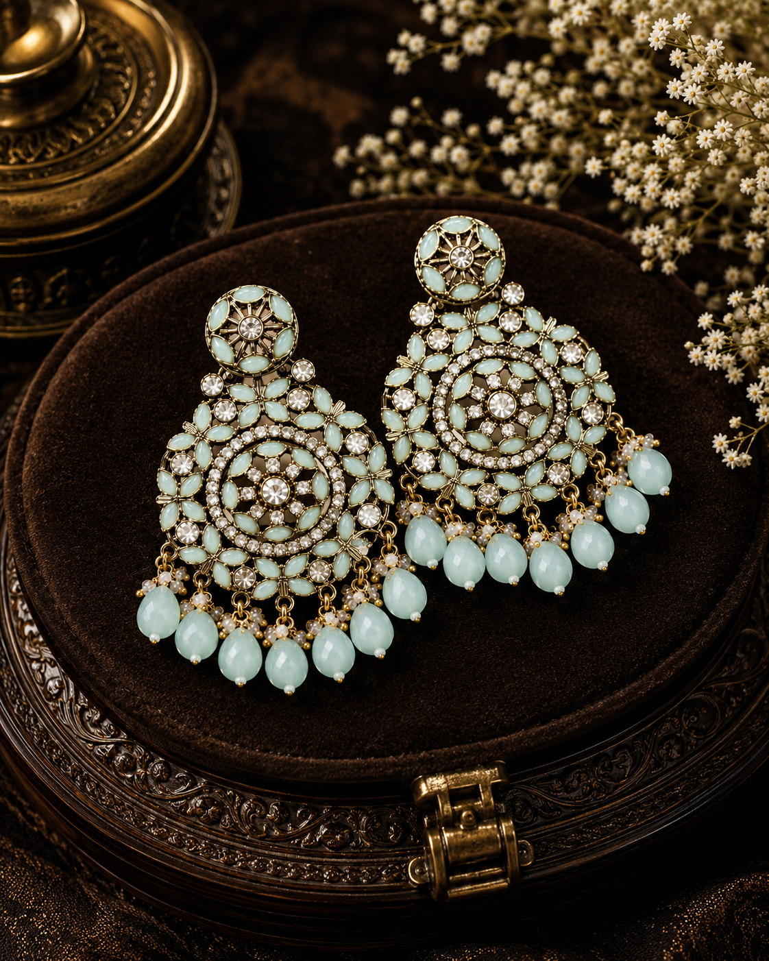 Mintara Kundan Drops