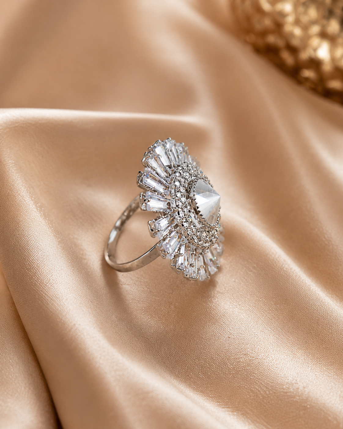 Starlight Crown Statement Ring
