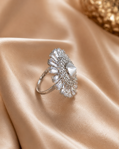 Starlight Crown Statement Ring