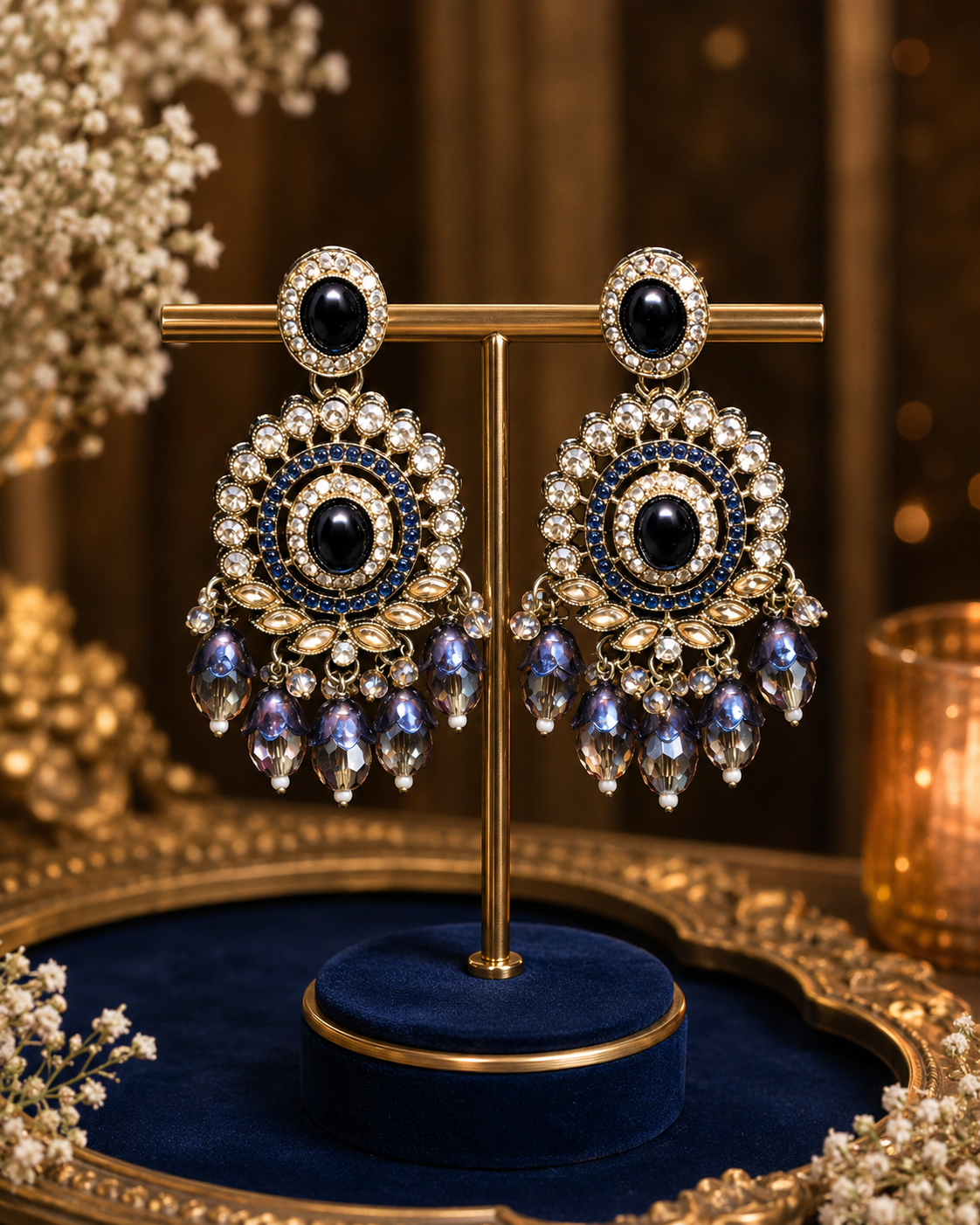 Navyra Kundan Drops