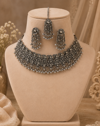 Zariya Oxidised Set