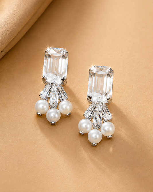 Ivory Crystal Pearl Drops