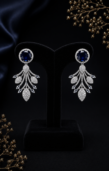 Emerald Élysée Necklace Set - Sapphire Blue