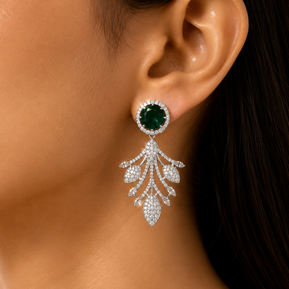 Emerald Élysée Necklace Set - Emerald Green
