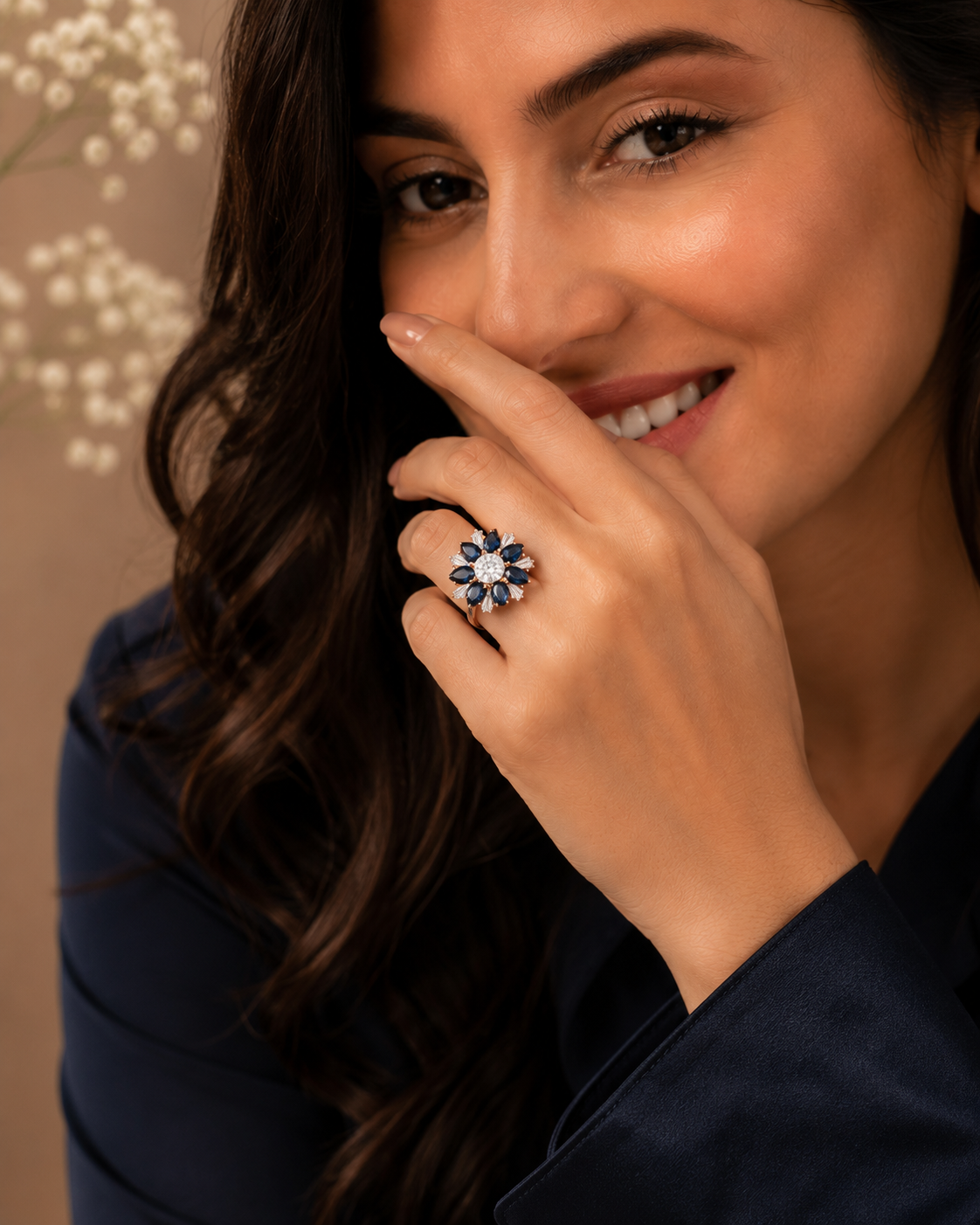 Royal Sapphire Bloom Ring