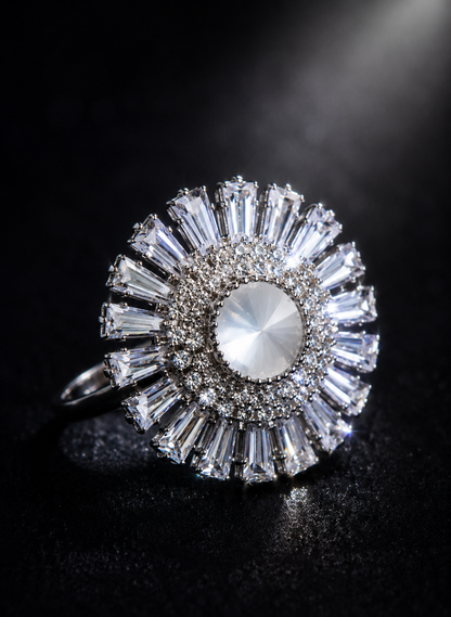Starlight Crown Statement Ring