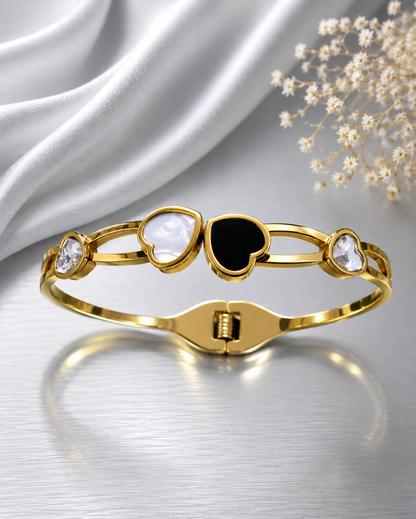 Dual Heart Elegance Bracelet