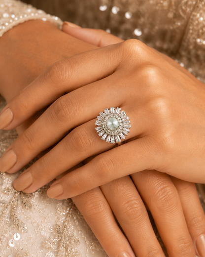 Starlight Crown Statement Ring