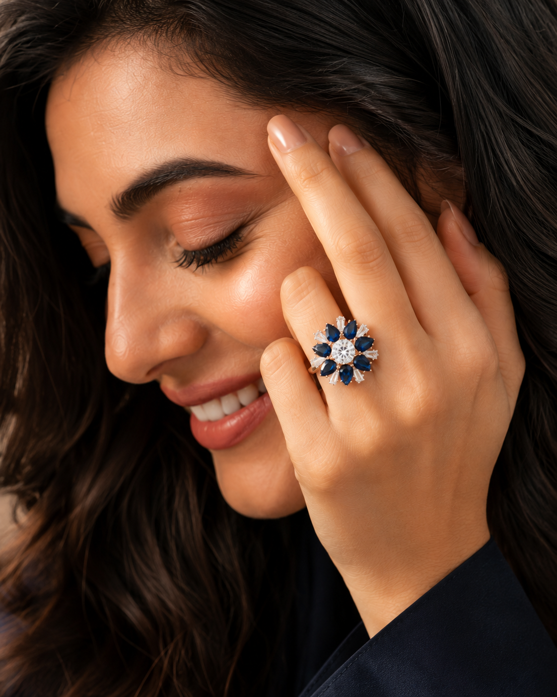Royal Sapphire Bloom Ring