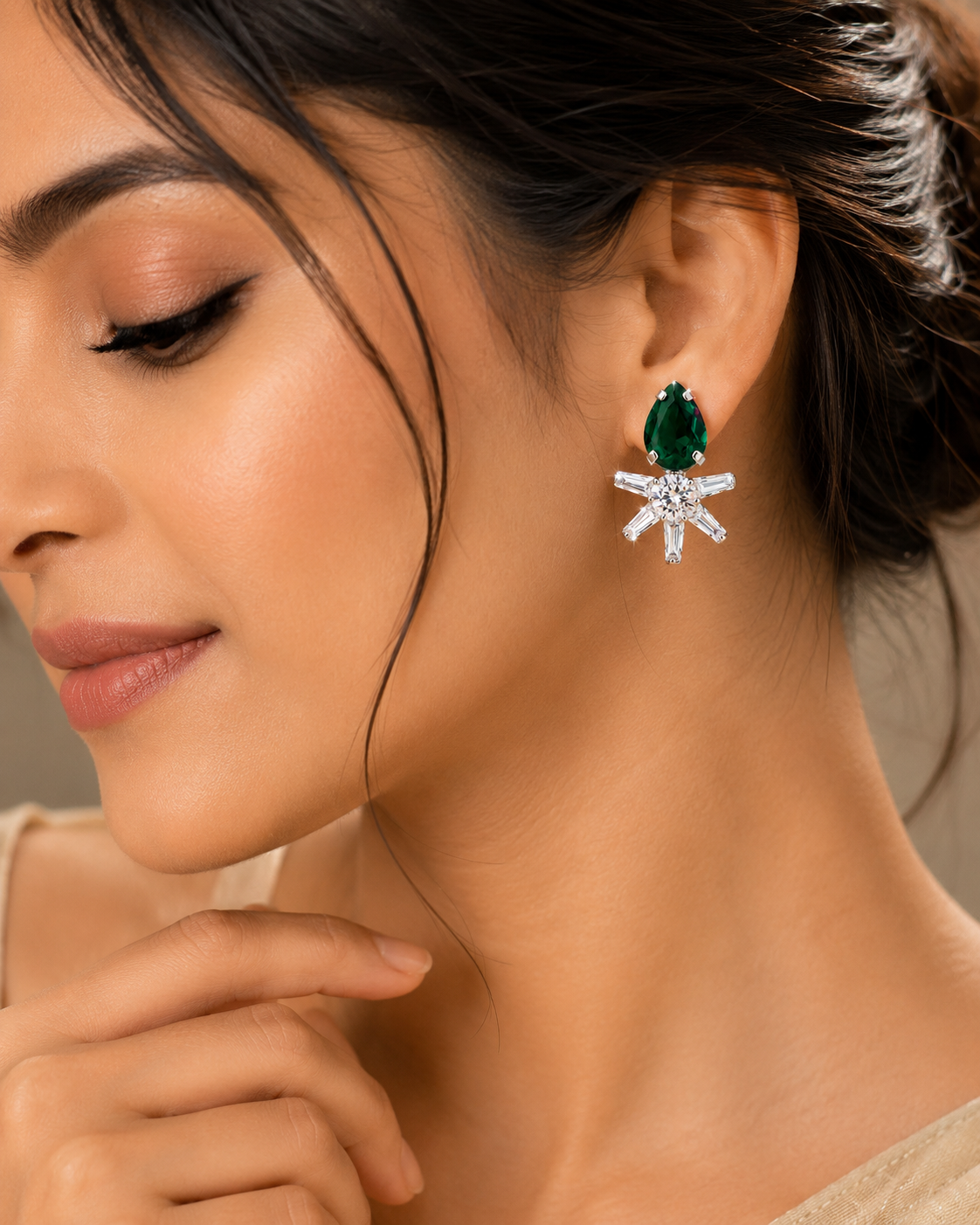 Emerald Radiance Earrings