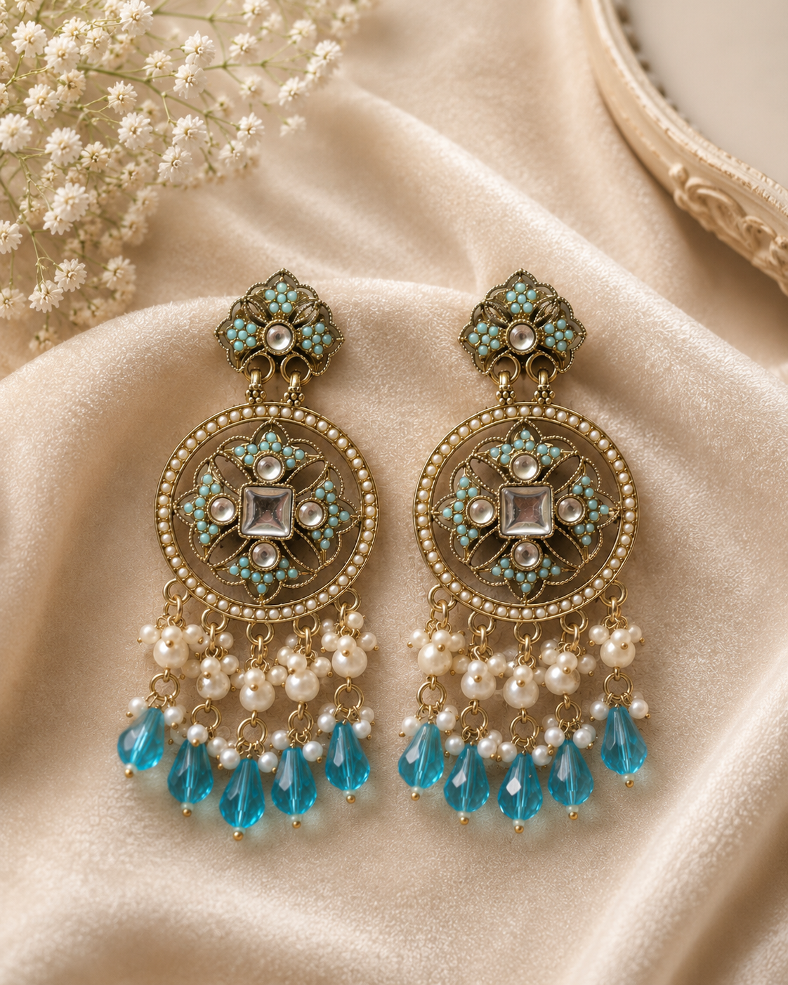 Noir Pearl Drops - Turquoise Blue