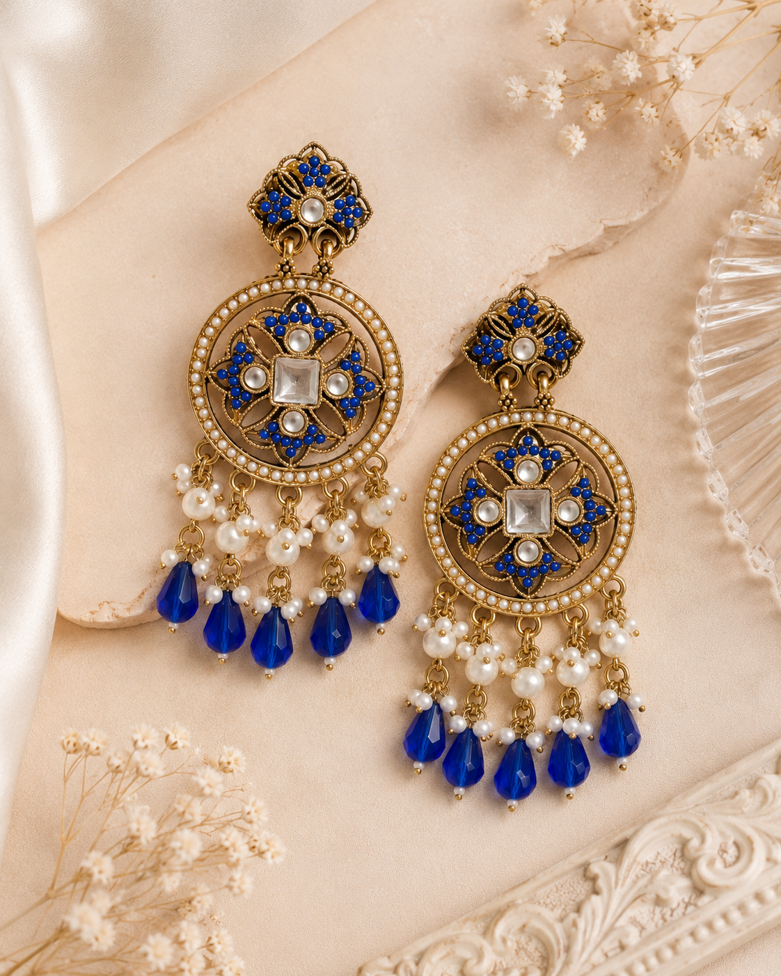 Noir Pearl Drops - Royal Blue