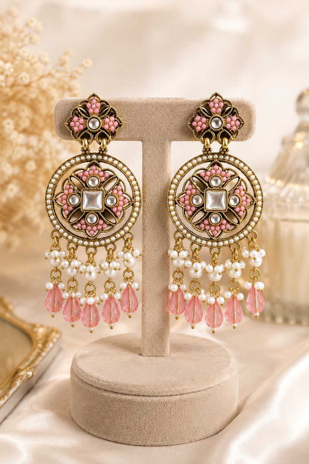 Noir Pearl Drops - Baby Pink