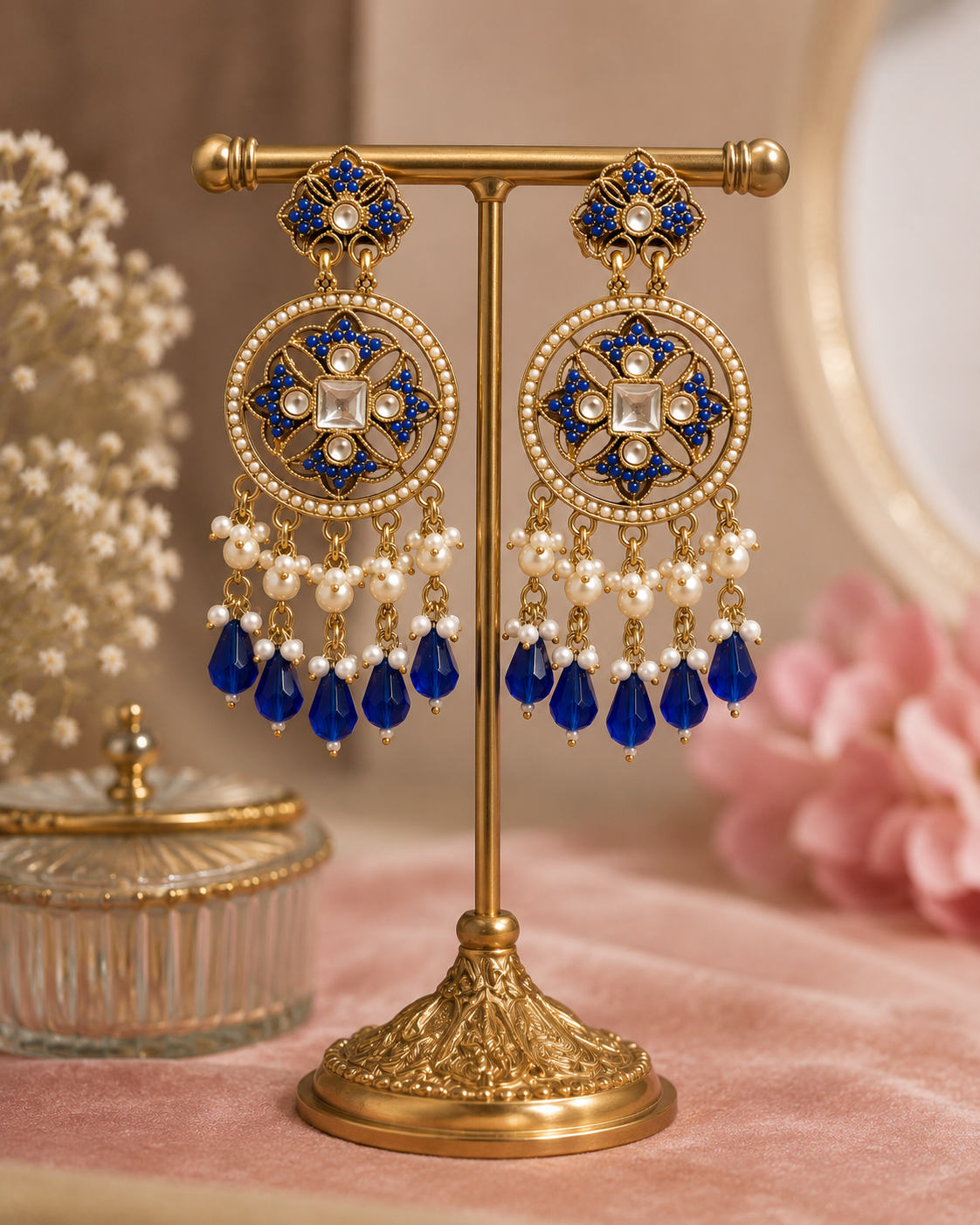 Noir Pearl Drops - Royal Blue
