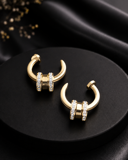 Platinum Éclat Hoops
