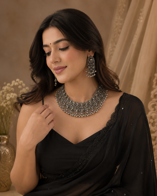 Zariya Oxidised Set