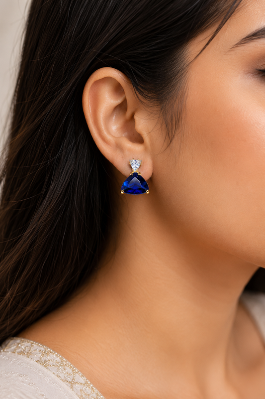 Royal Blue Luxe Earrings