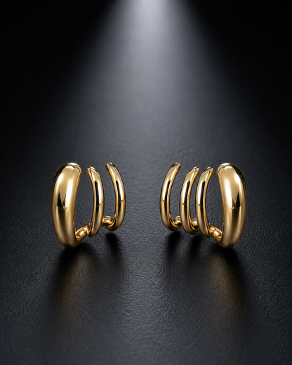 Élan Triple Hoop Earrings