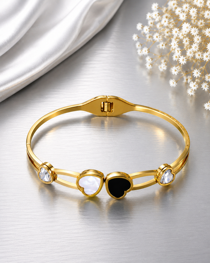 Dual Heart Elegance Bracelet