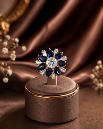Royal Sapphire Bloom Ring
